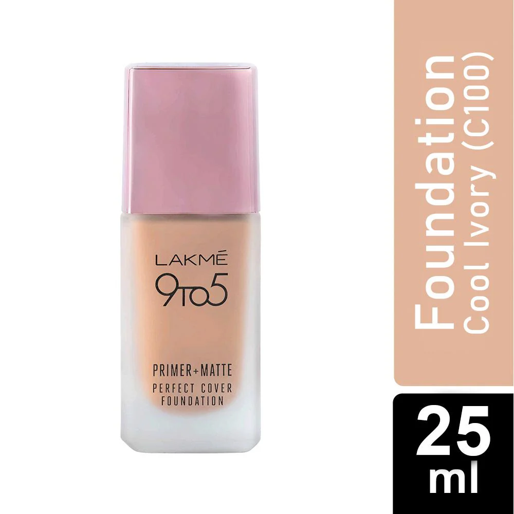 Buy Lakme 9 To 5 Primer + Matte Perfect Cover Foundation, Cool