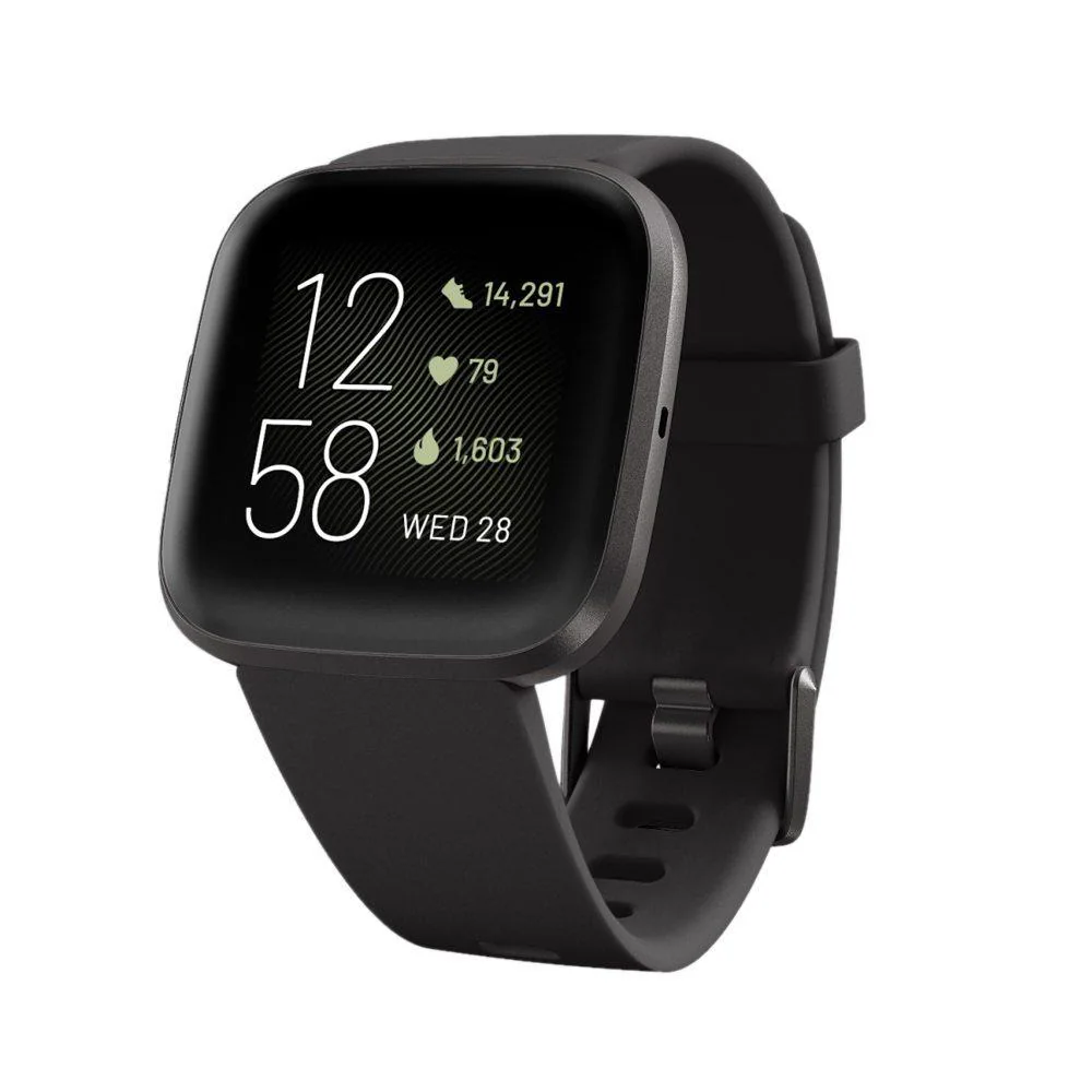 Fitbit Versa 2 Smart Watch, Black/Carbon Aluminium - JioMart