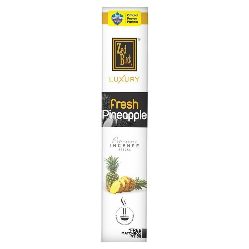 Buy Zed Black Luxury Fresh Pineapple Agarbatti With Free Match Box