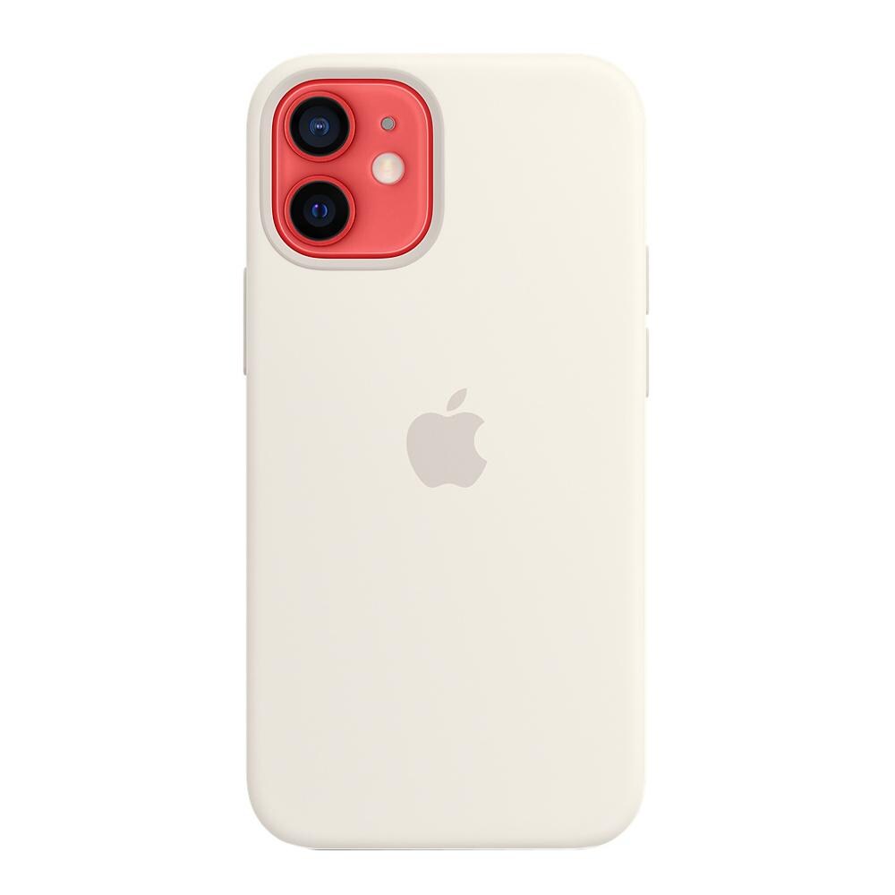 Apple iPhone 12 mini Silicone Case with MagSafe - White - JioMart