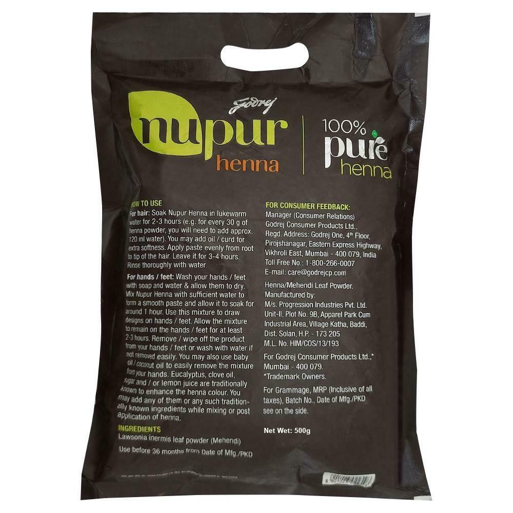 Godrej Nupurヘナ 100%Pure 150g×10個