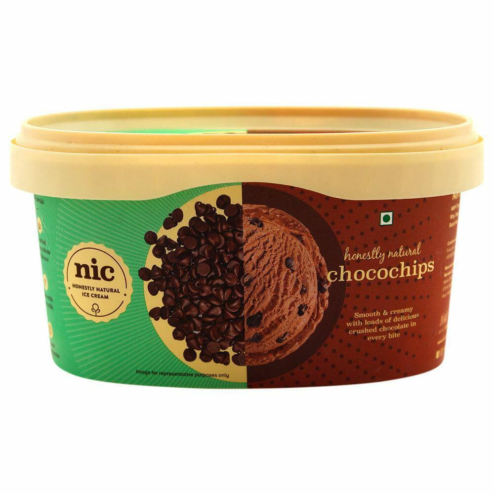 Buy Nic Chocochips Ice Cream 500 ml (Tub) Online at Best Prices in