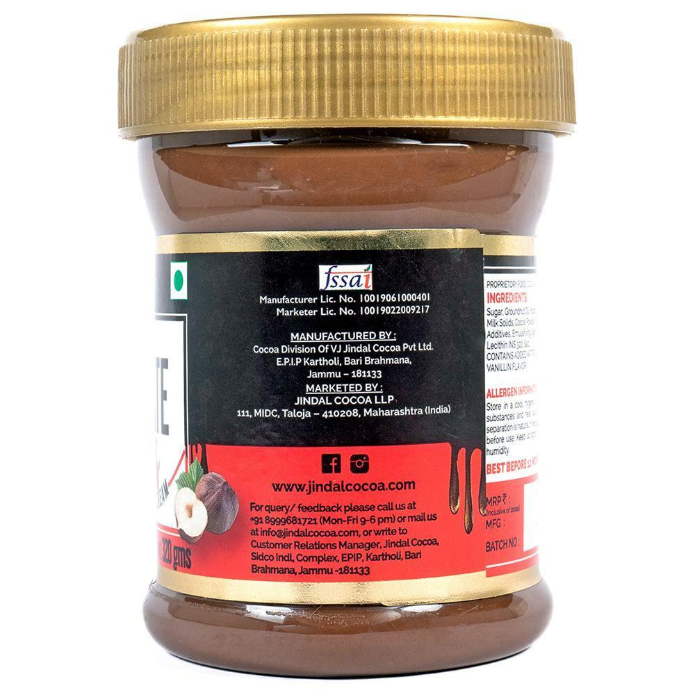 Buy Jindal Cocoa Chocolate Hazelnut Spread 320 g Online at Best