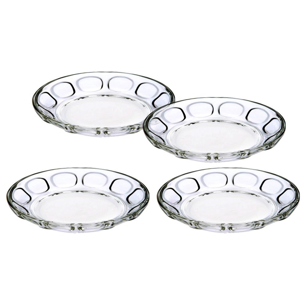 Buy Roxx Pro Canada Glass Plate 14x14x3.5 cm (Set of 4) Online at