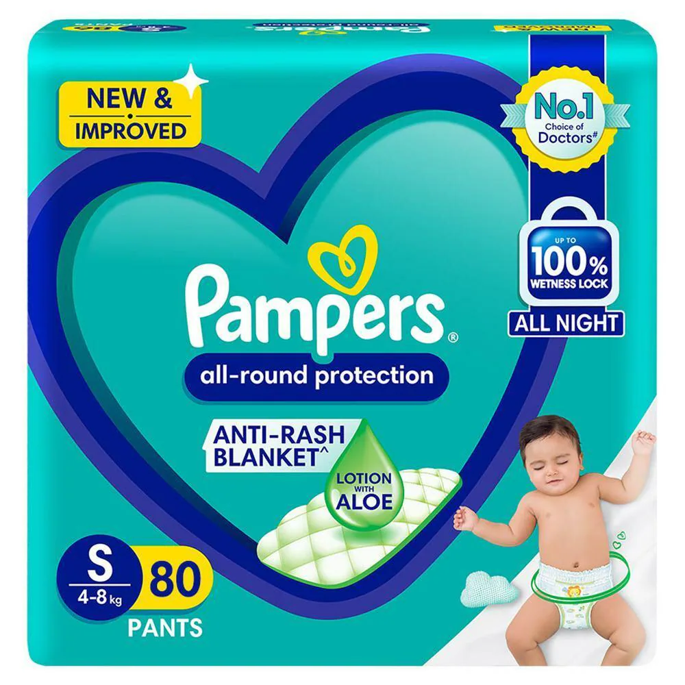 Pampers All-Round Protection Pants (S) 80 count (4 - 8 kg)