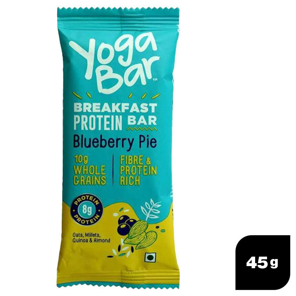 Yogabar Blueberry Pie Protein Bar 45 g(more Protein Bar upto 65% off from Rs 20)