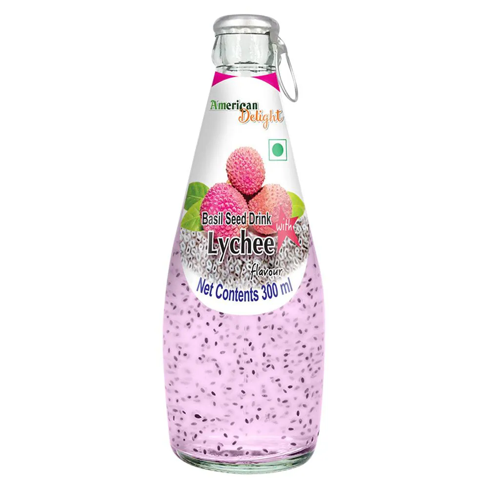 専用　sesamebean&lycheeberry Buy American Delight Lychee Basil Seed Drink 300 ml Online at Best