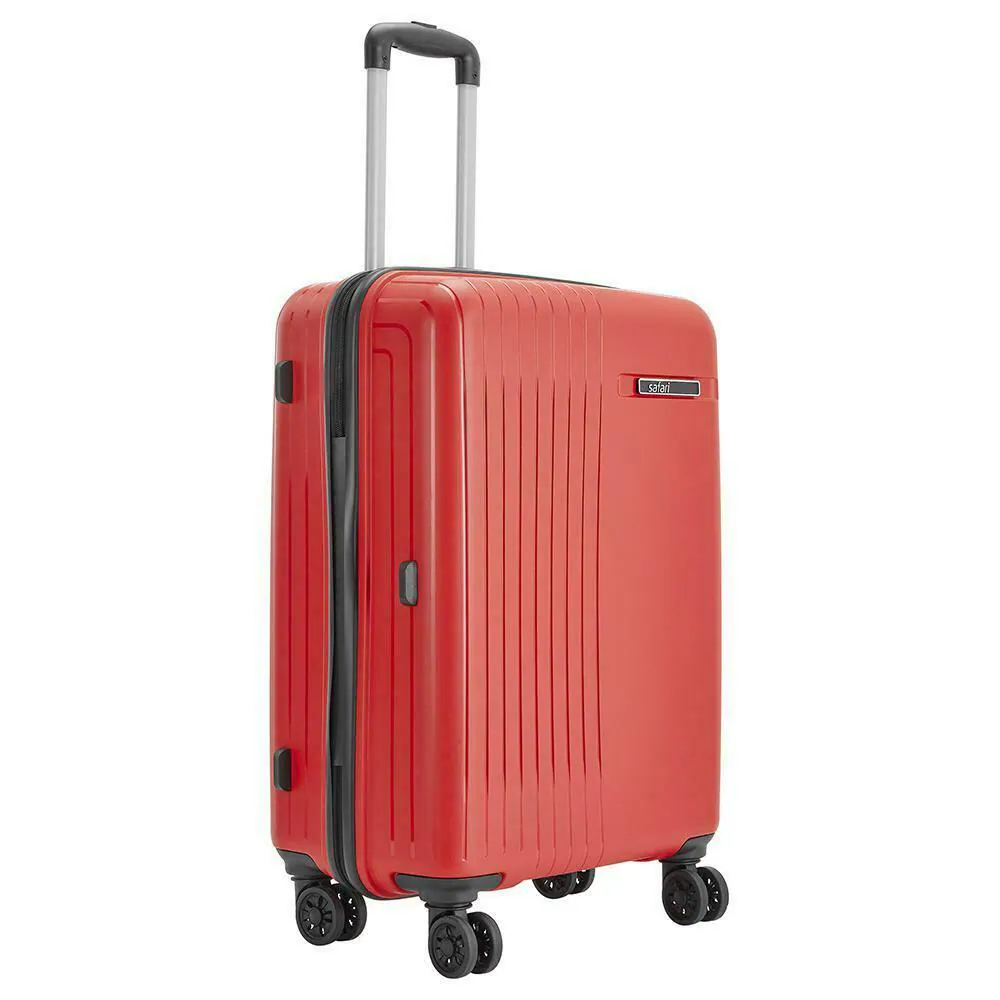 Buy Safari Red Xylo Polypropylene Hard Trolley 66 cm Online at