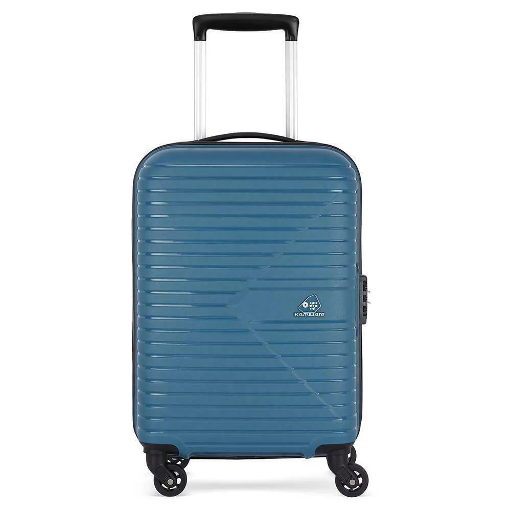 Buy Kamiliant Forge Peacock Blue Polypropylene Hard Trolley 55 cm
