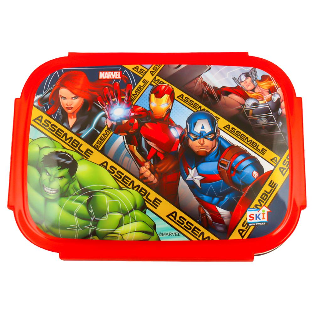Buy SKI Zenith Avengers Print Rectangle Stainless Steel Tiffin Box