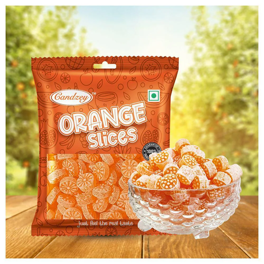 Buy Candzey Orange Slices Candy 100 g Online at Best Prices in