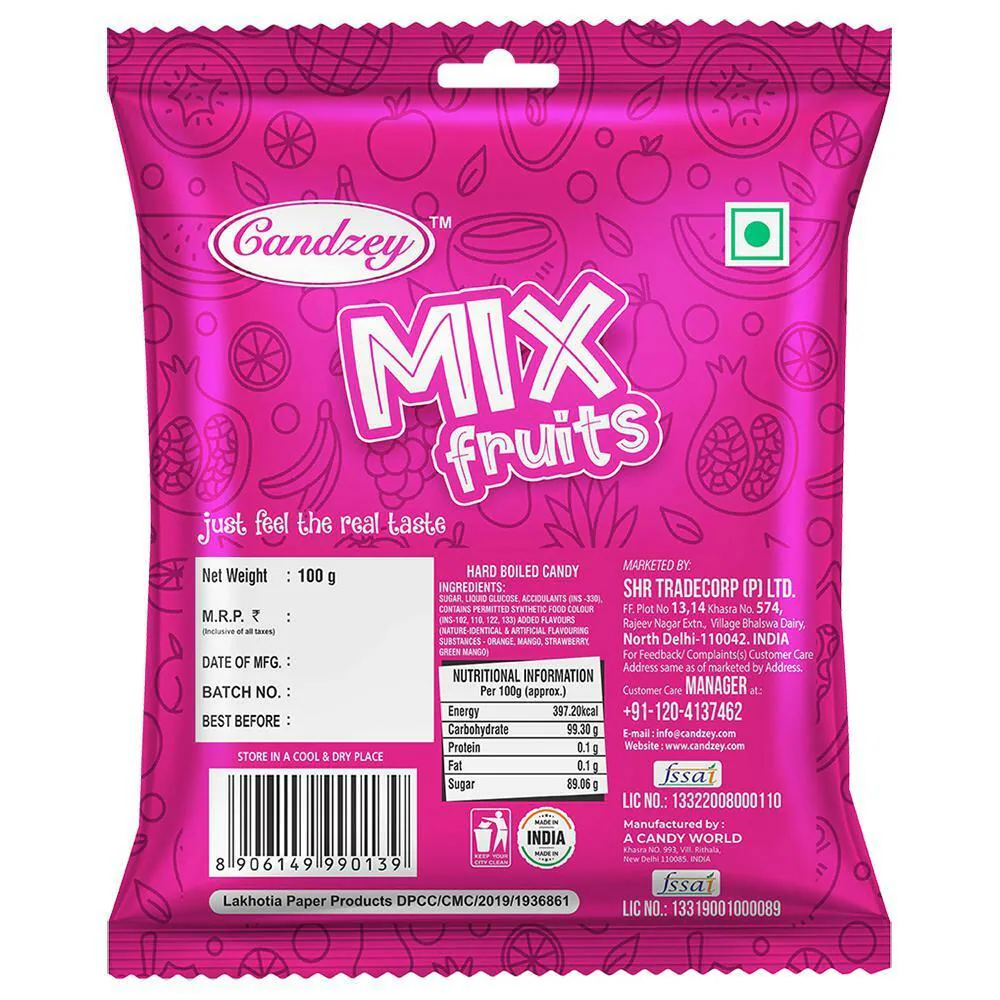 Buy Candzey Mix Fruits Candy 100 g Online at Best Prices in India