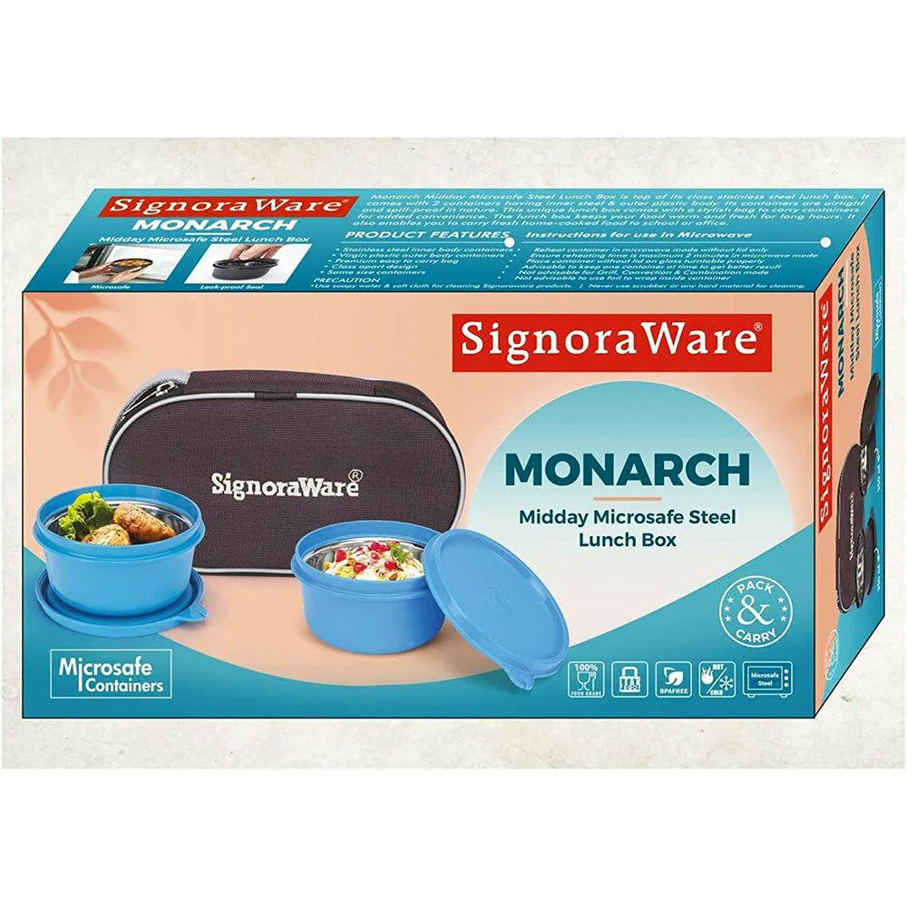 Buy Signoraware Monarch Midday Microwave Safe Lunch Box (2