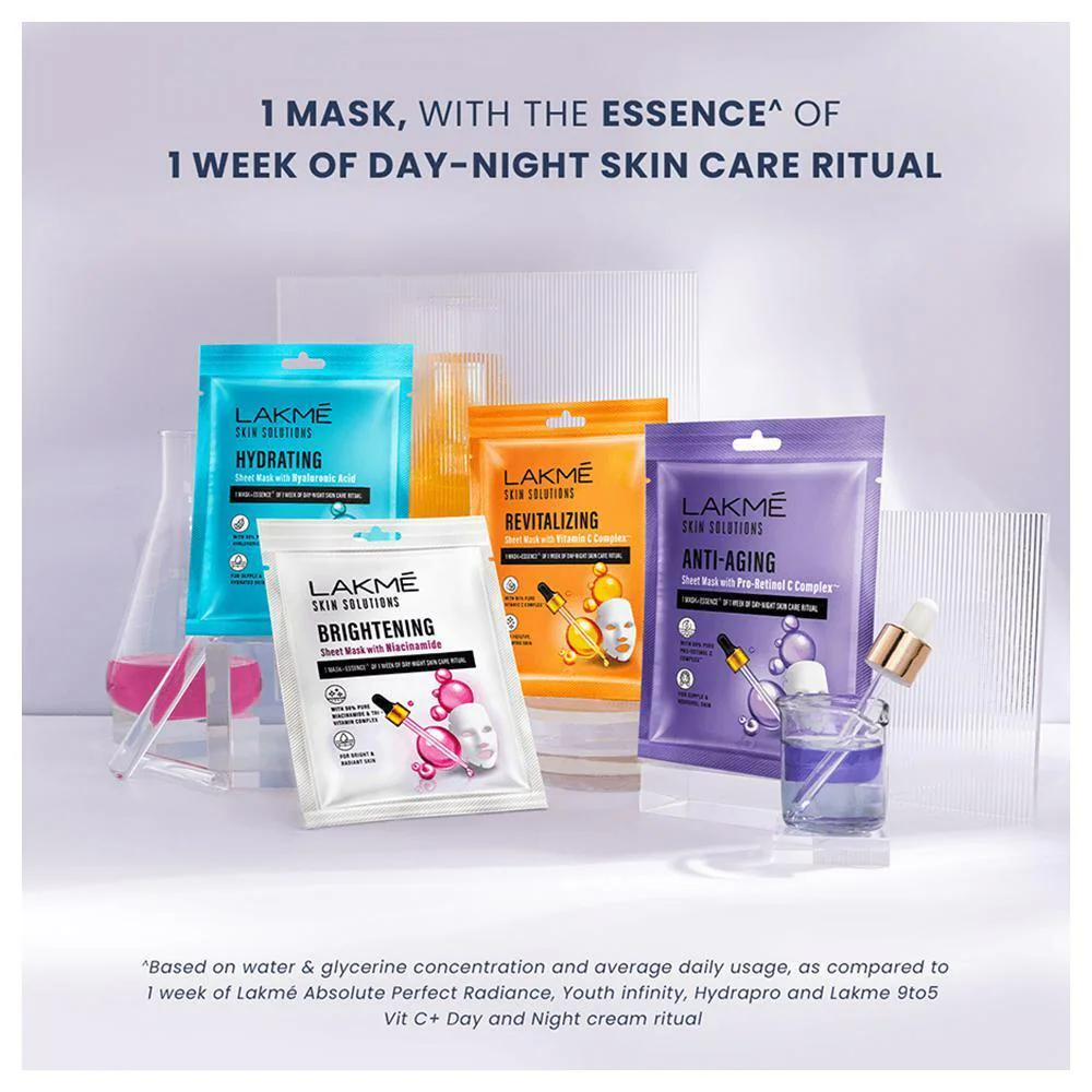 Buy Lakme Skin Solutions Hyaluronic Acid Hydrating Sheet Mask 25
