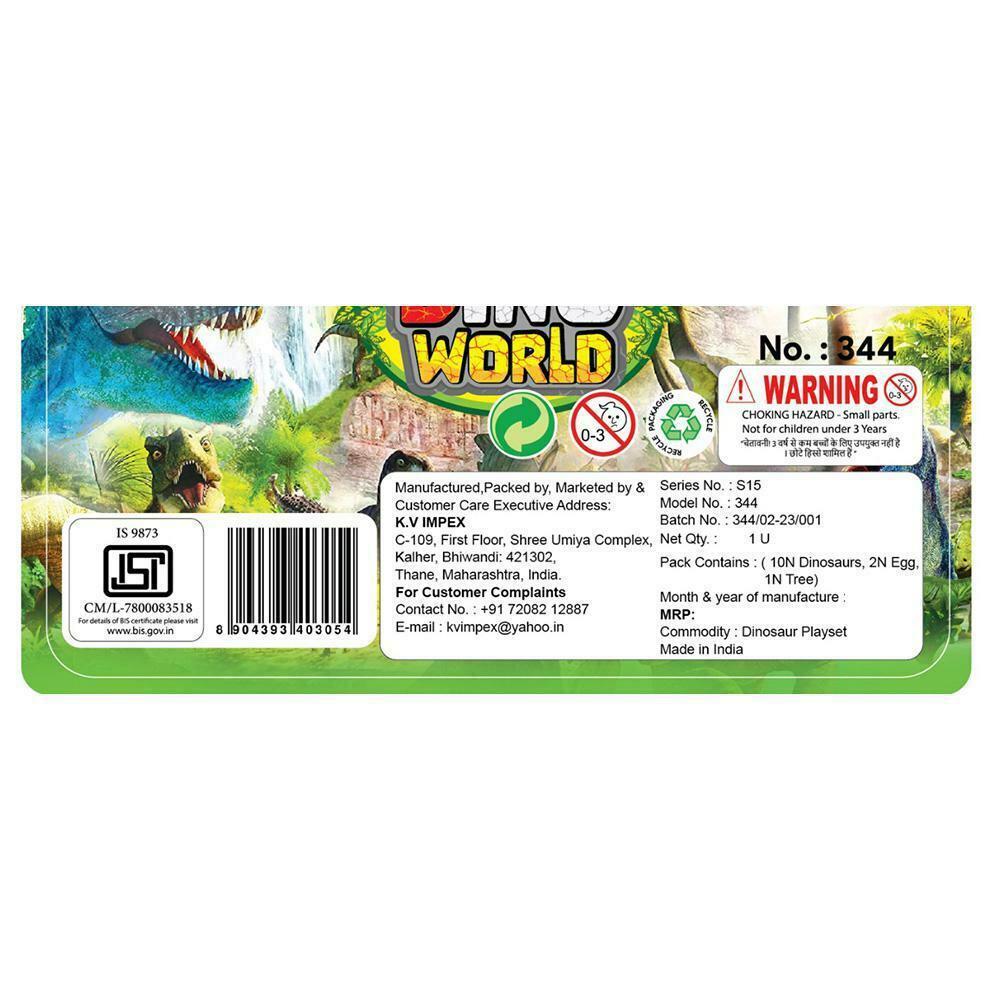 Buy K V Impex Dinosaur Set 13 pcs (334) Online at Best Prices in