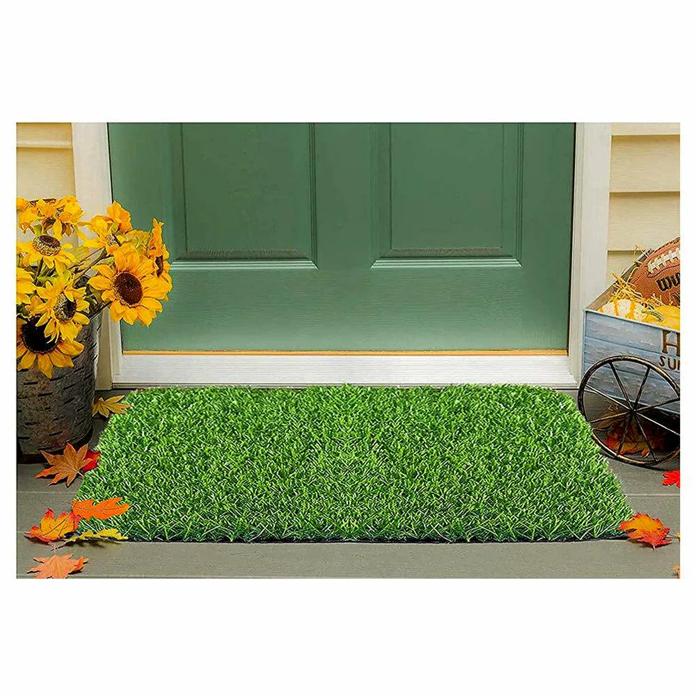 Buy Status Artificial Grass Mat, Floor Mat, Door Mat Natural Green