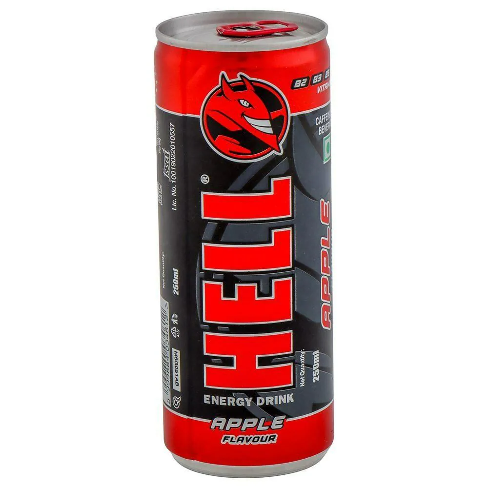 Buy Hell Apple Flavour Caffeinated Beverage Energy Drink 250 ml