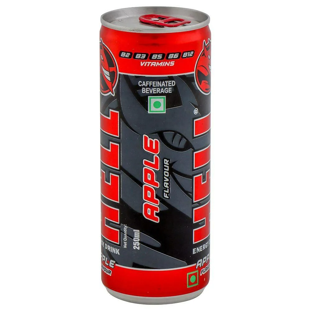 Buy Hell Apple Flavour Caffeinated Beverage Energy Drink 250 ml