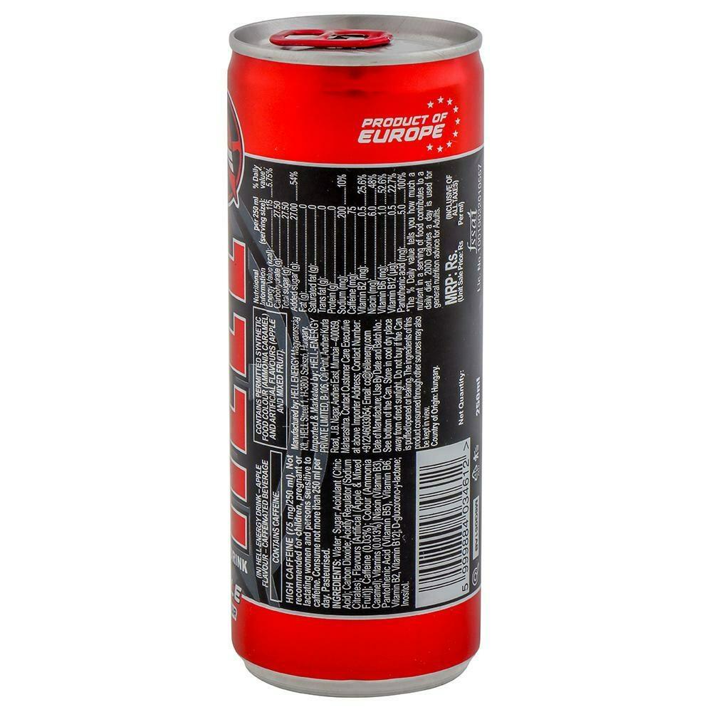 Buy Hell Apple Flavour Caffeinated Beverage Energy Drink 250 ml