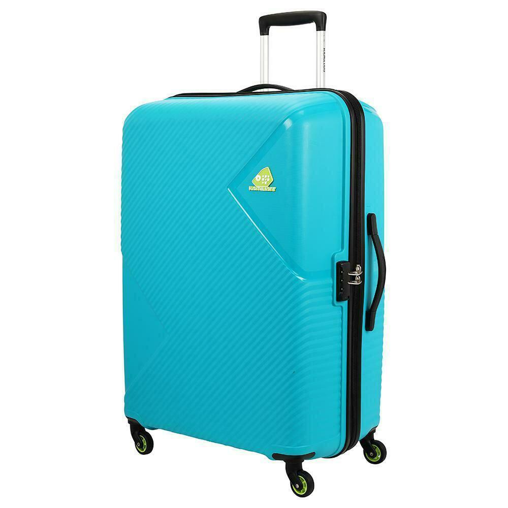 Buy Kamiliant Zakk Secure Blue Polypropylene Hard Trolley 68 cm