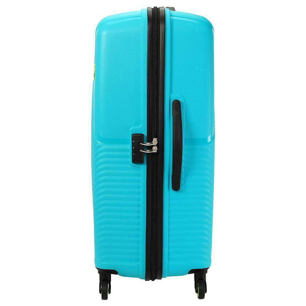 Buy Kamiliant Zakk Secure Blue Polypropylene Hard Trolley 68 cm