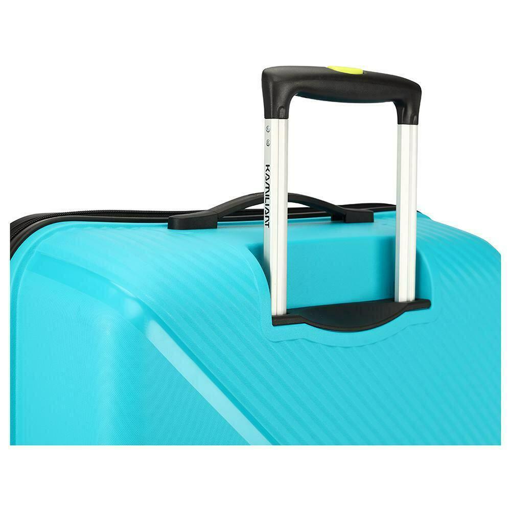 Buy Kamiliant Zakk Secure Blue Polypropylene Hard Trolley 68 cm