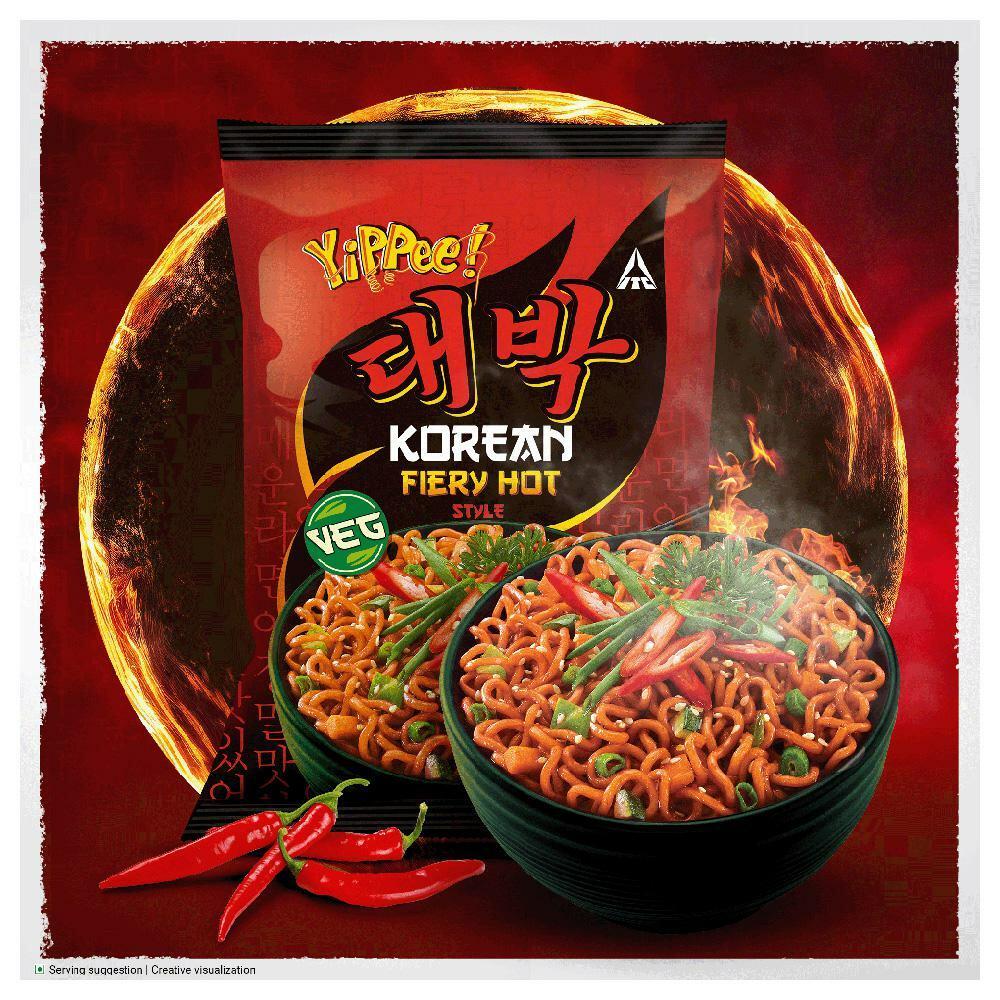 Buy Yippee Fiery Hot Veg Korean Noodles 75 g Online at Best Prices