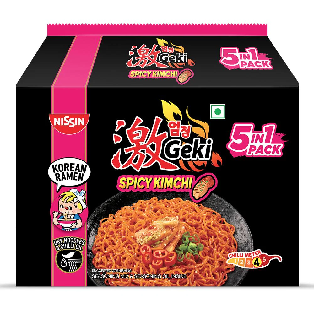 Buy Nissin Geki Korean Kimchi Noodles 400 g Online at Best Prices