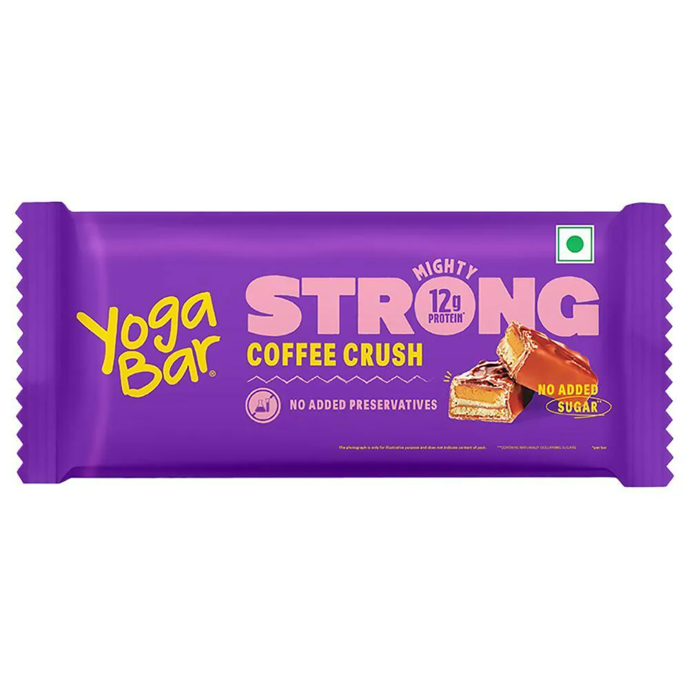 Yogabar Strong Coffee Crush Protein Bar 50 g