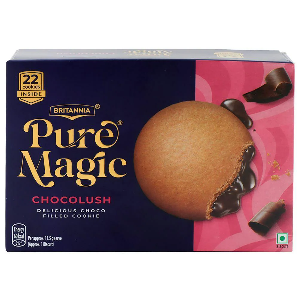 Buy Britannia Pure Magic Chocolush Cookies 253 g Online at Best