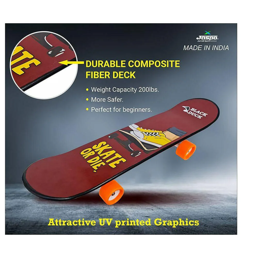 Buy Jaspo Skate Board Fiber Composite Black Duck Fibre Skateboard