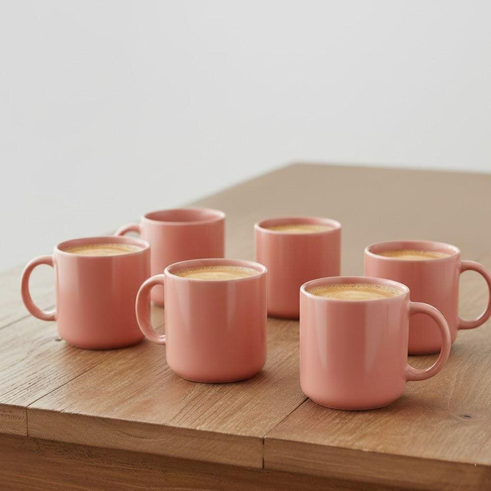 Leon Solid Ceramic Mug 200 ml (Set of 6)