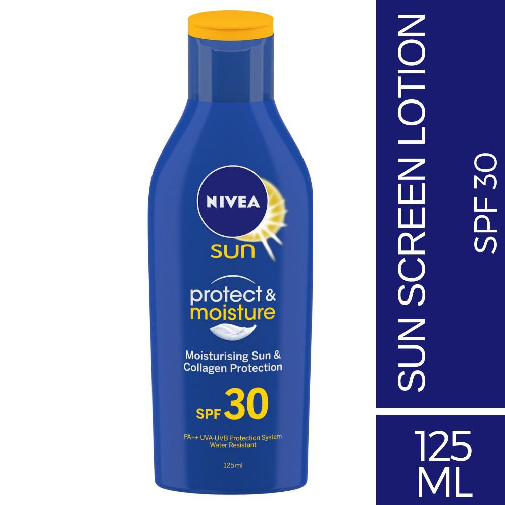 straf datum Higgins Nivea Sun Protect & Moisture SPF 30 PA++ Collagen Protection 125 ml -  JioMart