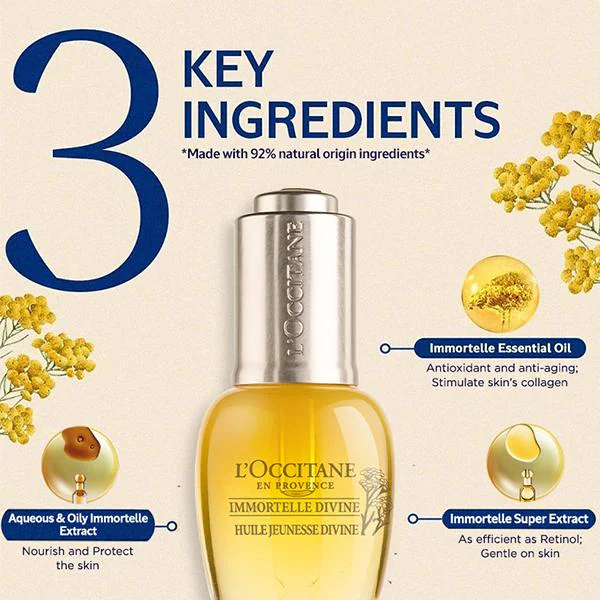 Buy L'Occitane Immortelle Divine Youth Oil 30 ml Online at