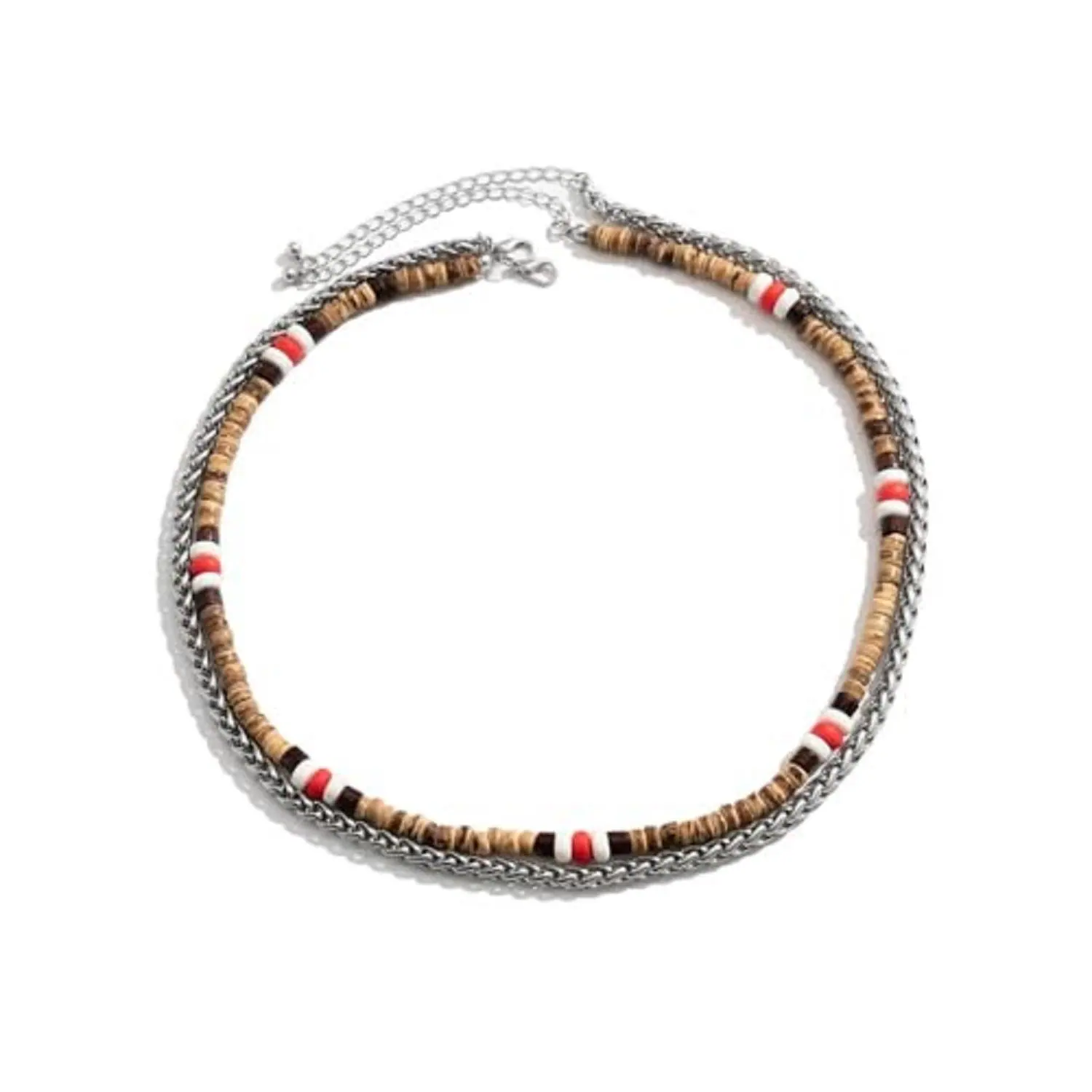 Buy THE MEN THING WENGE WOOD MULTI-LAYERED - Natural Wood Beaded