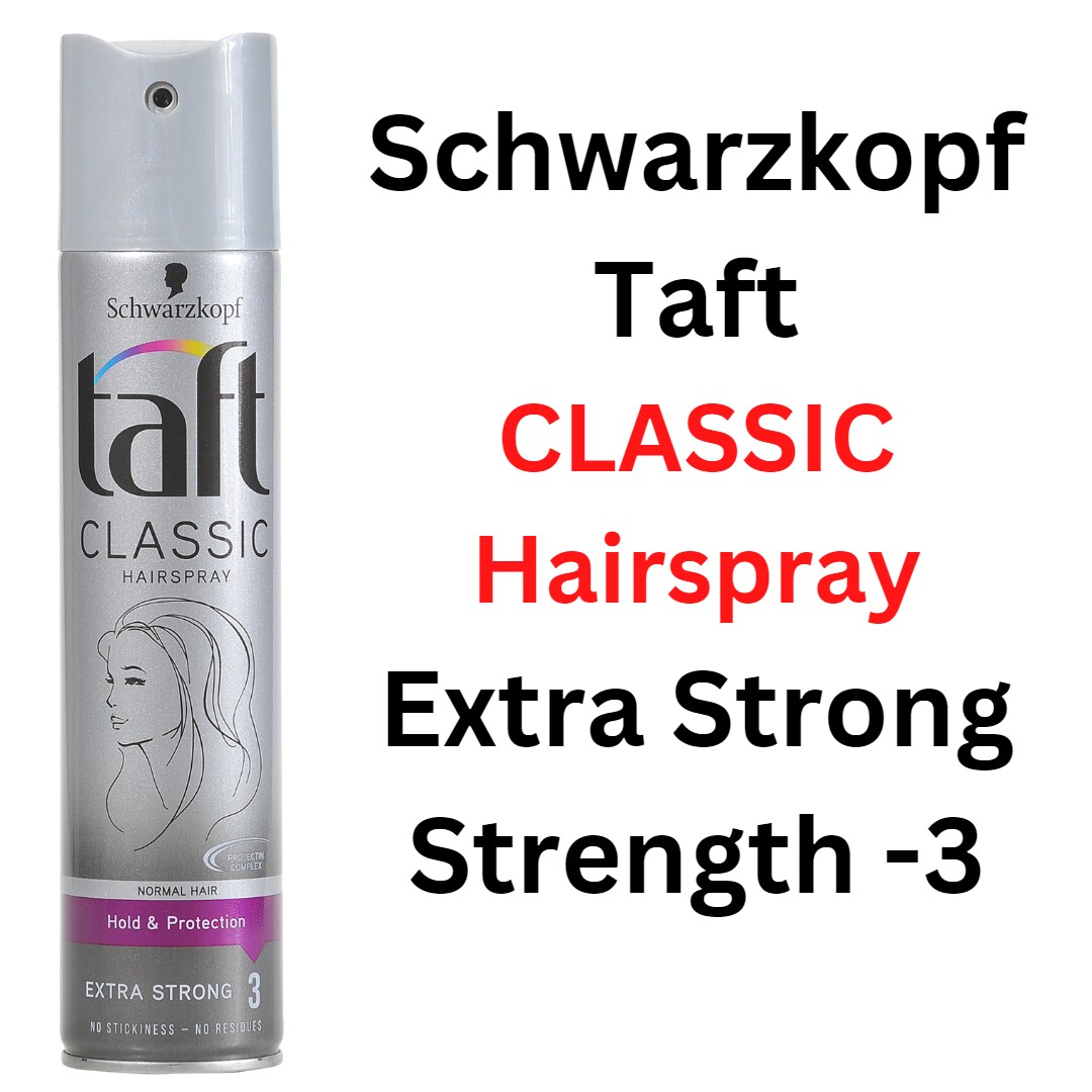 Schwarzkopf Extra Strong 3 Taft Classic Hair Spray, 250 ml - JioMart