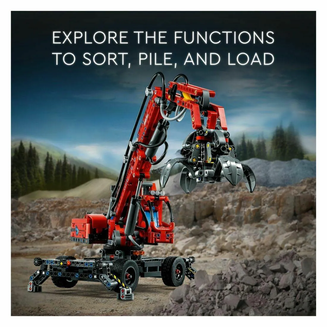 Buy LEGO Technic Material Handler 42144 Crane Model Building Kit