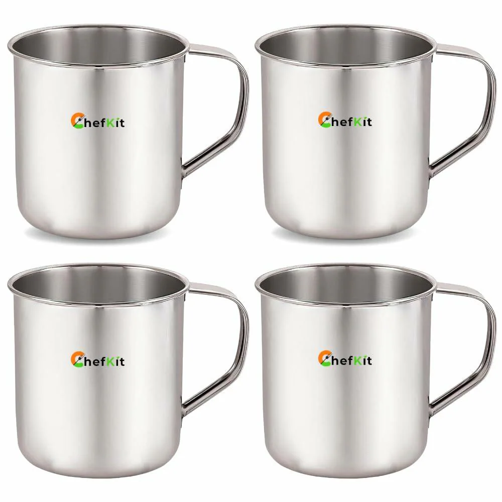 Buy Chefkit Stainless Steel Single Walled Tea & Coffee Big Mug