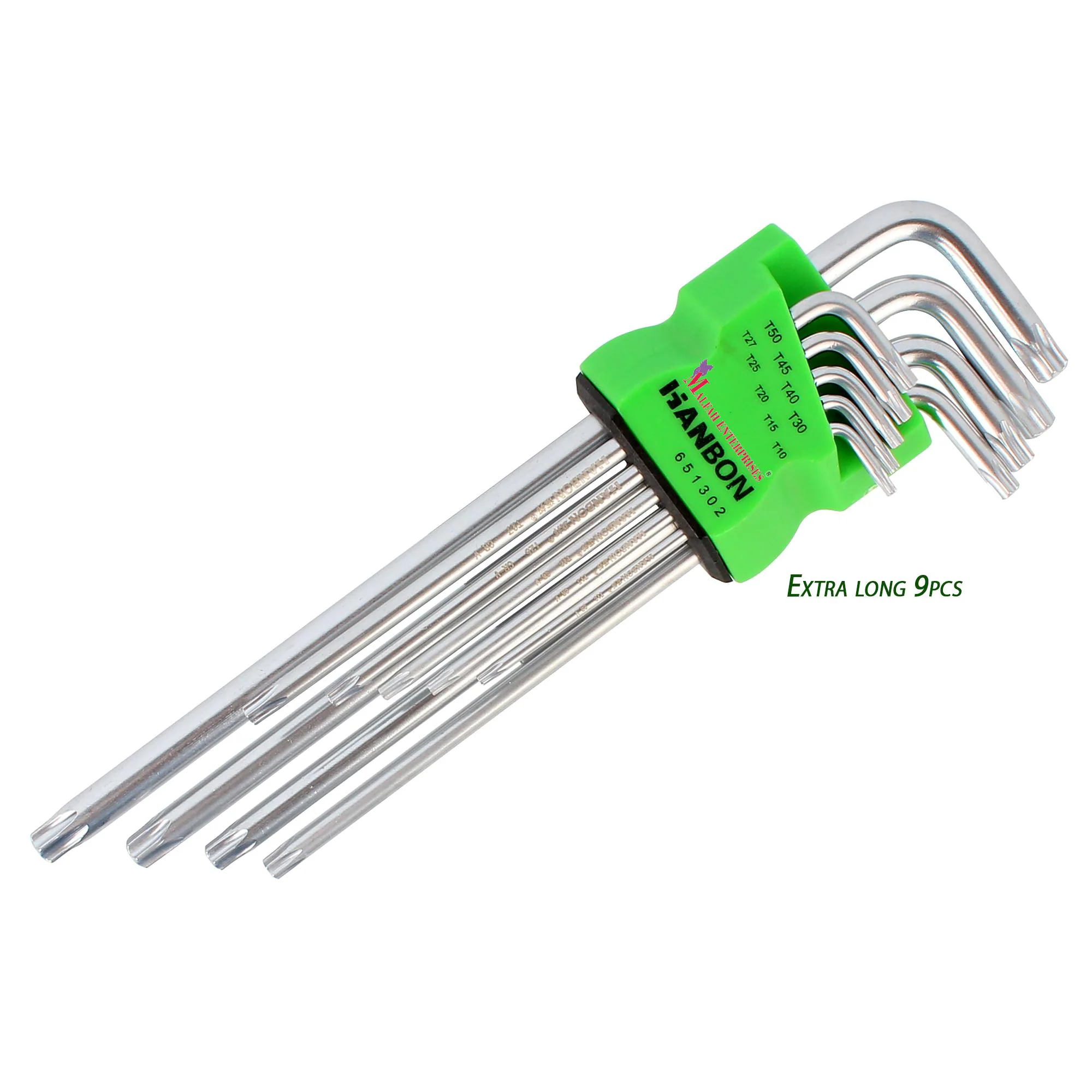 Buy HANBON 651302 TORX HEX KEY 9PCS EXTRA LONG Allen Key Set