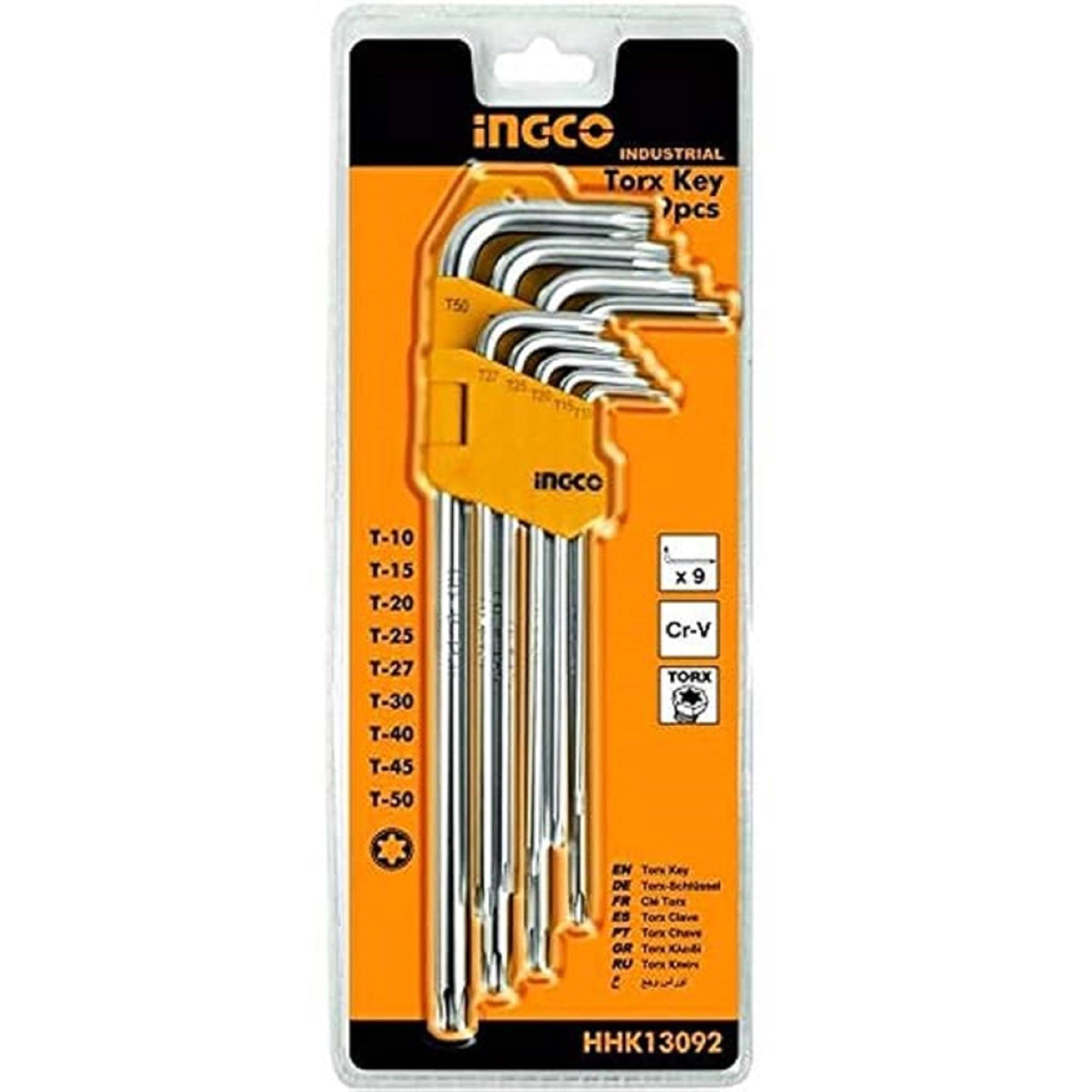 Buy INGCO HHK13092 Hex Key (Torx) 9pcs Torx Key set HHK13092 (1