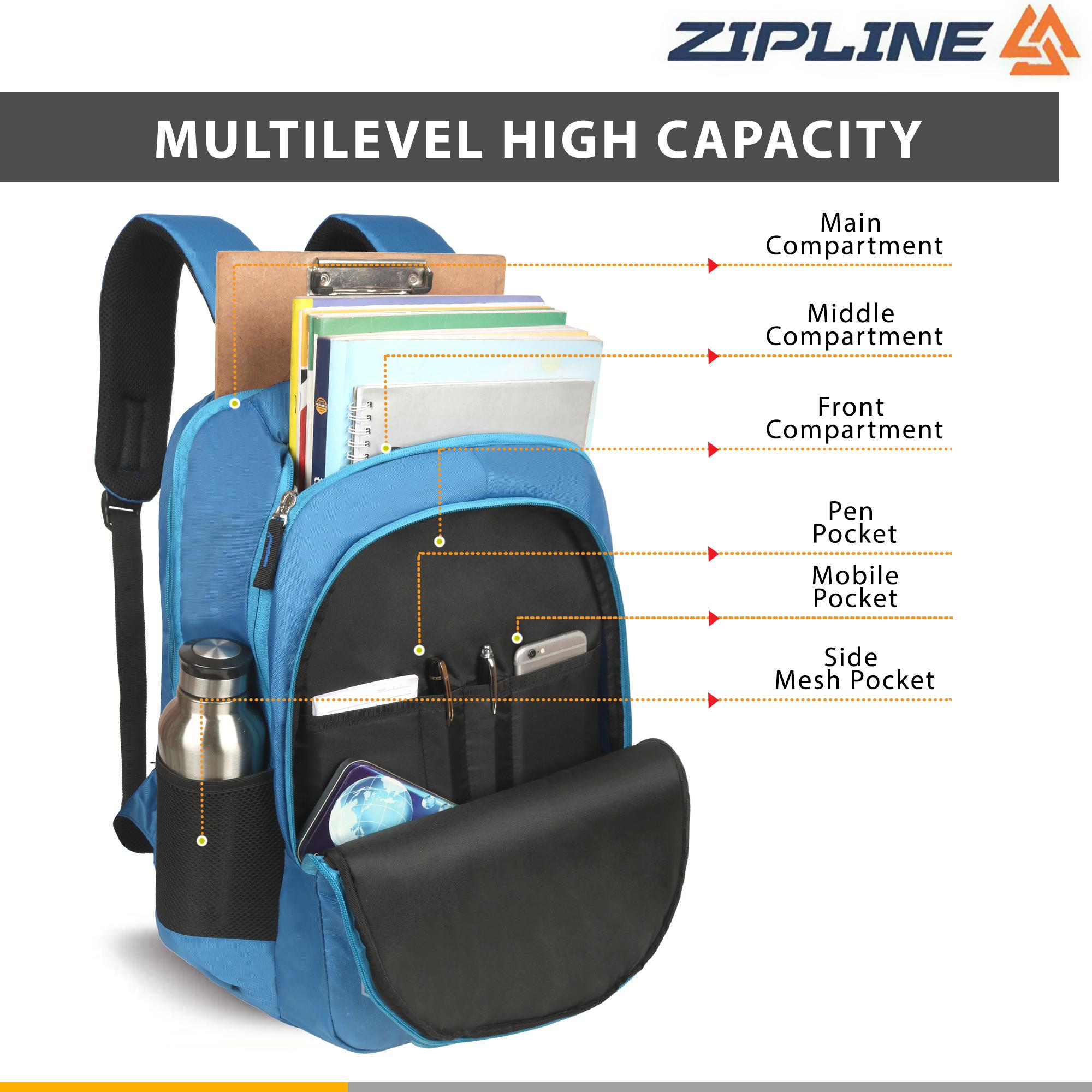 Buy ZIPLINE Unisex Casual Polyester 36 L Backpack School Bag Women