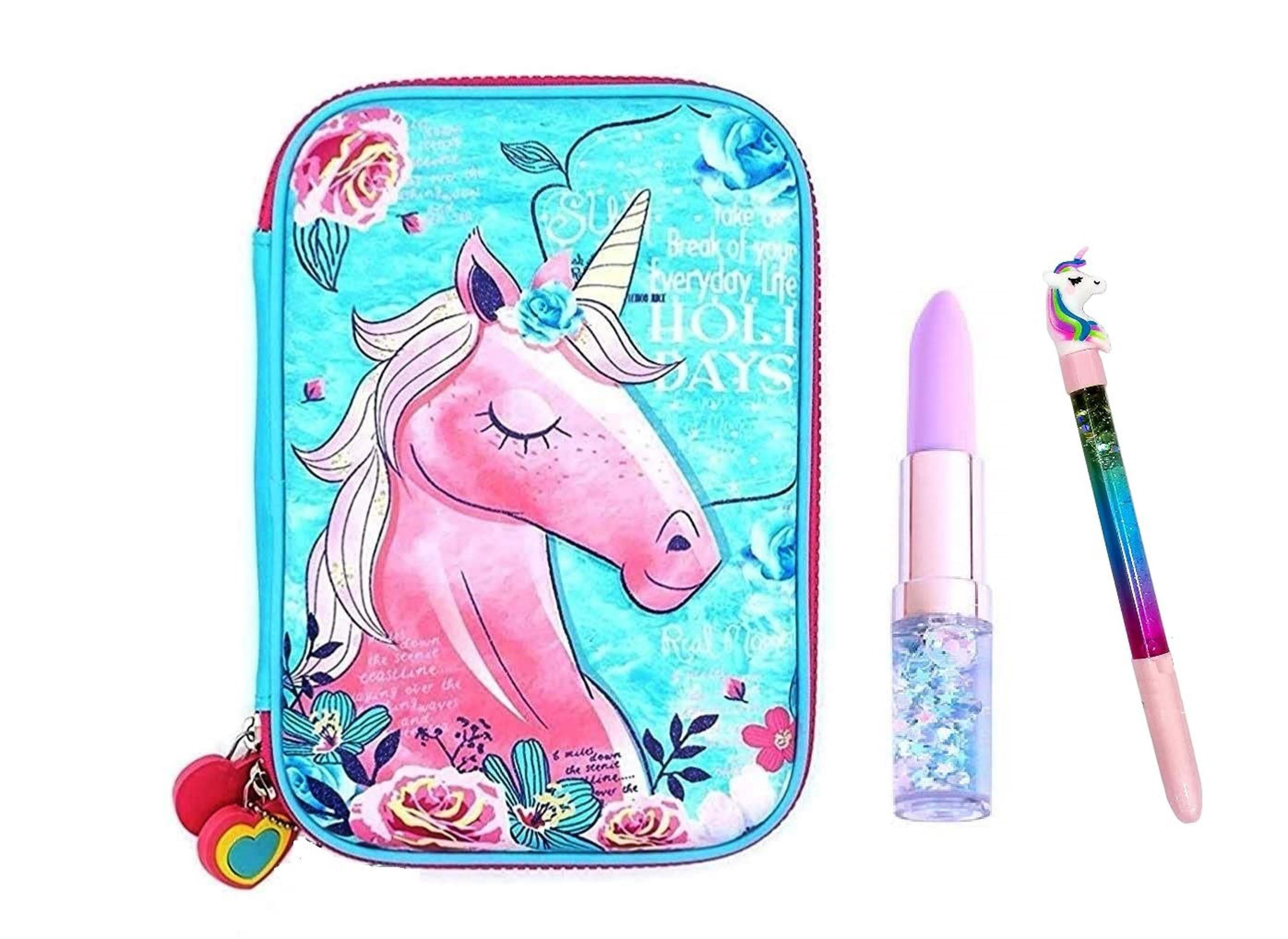 Buy Jellify Multicolor Canvas Multipurpose Zipper Unicorn Pouch