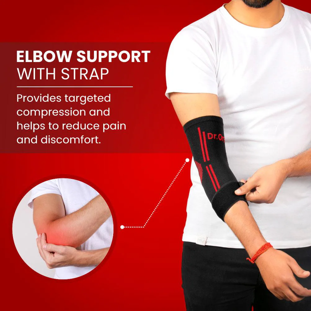 Buy Dr. Ortho Elbow Support with Strap For Gym, Tennis Elbow