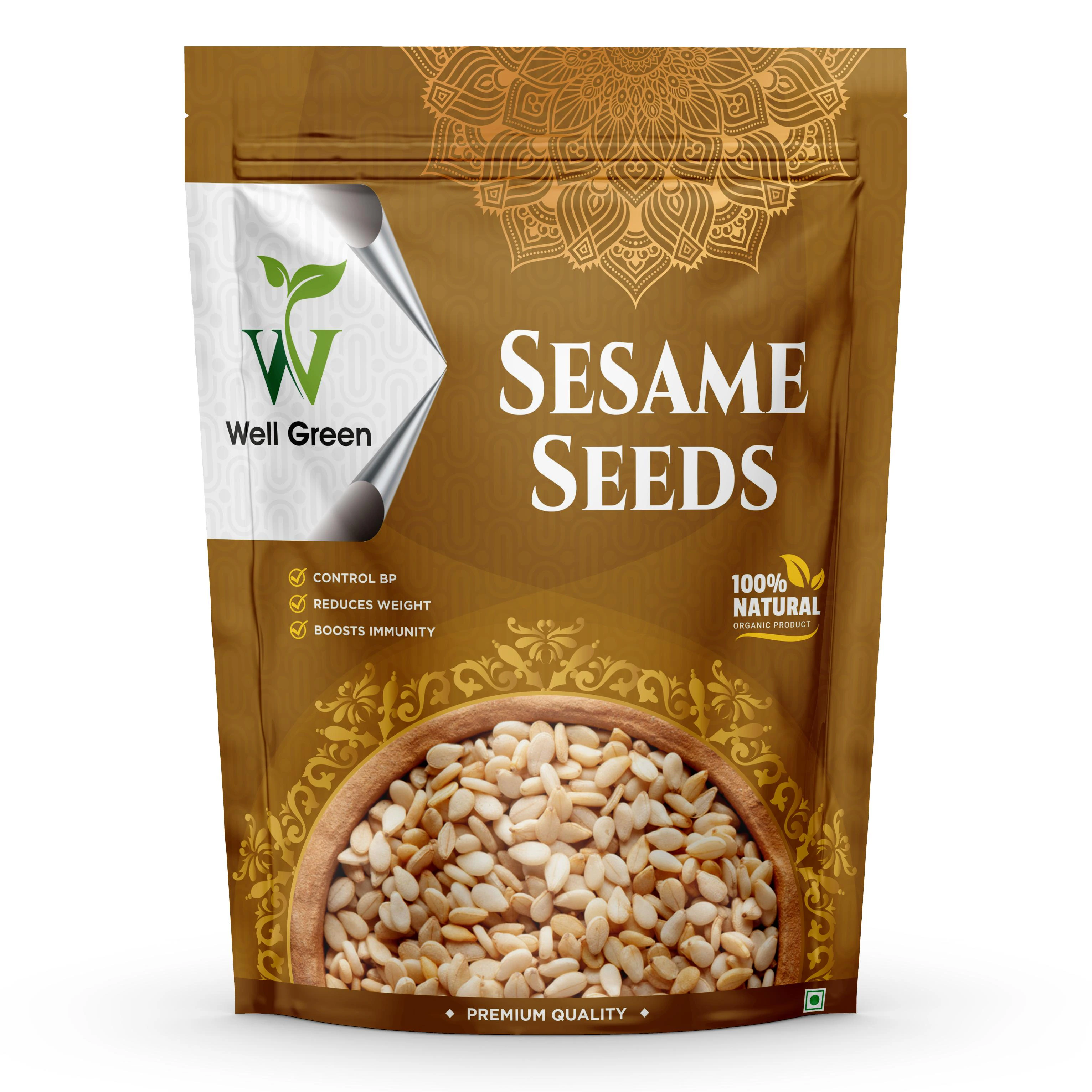 Buy WELL GREEN Sesame Seed 400 gm white Til Online at Best