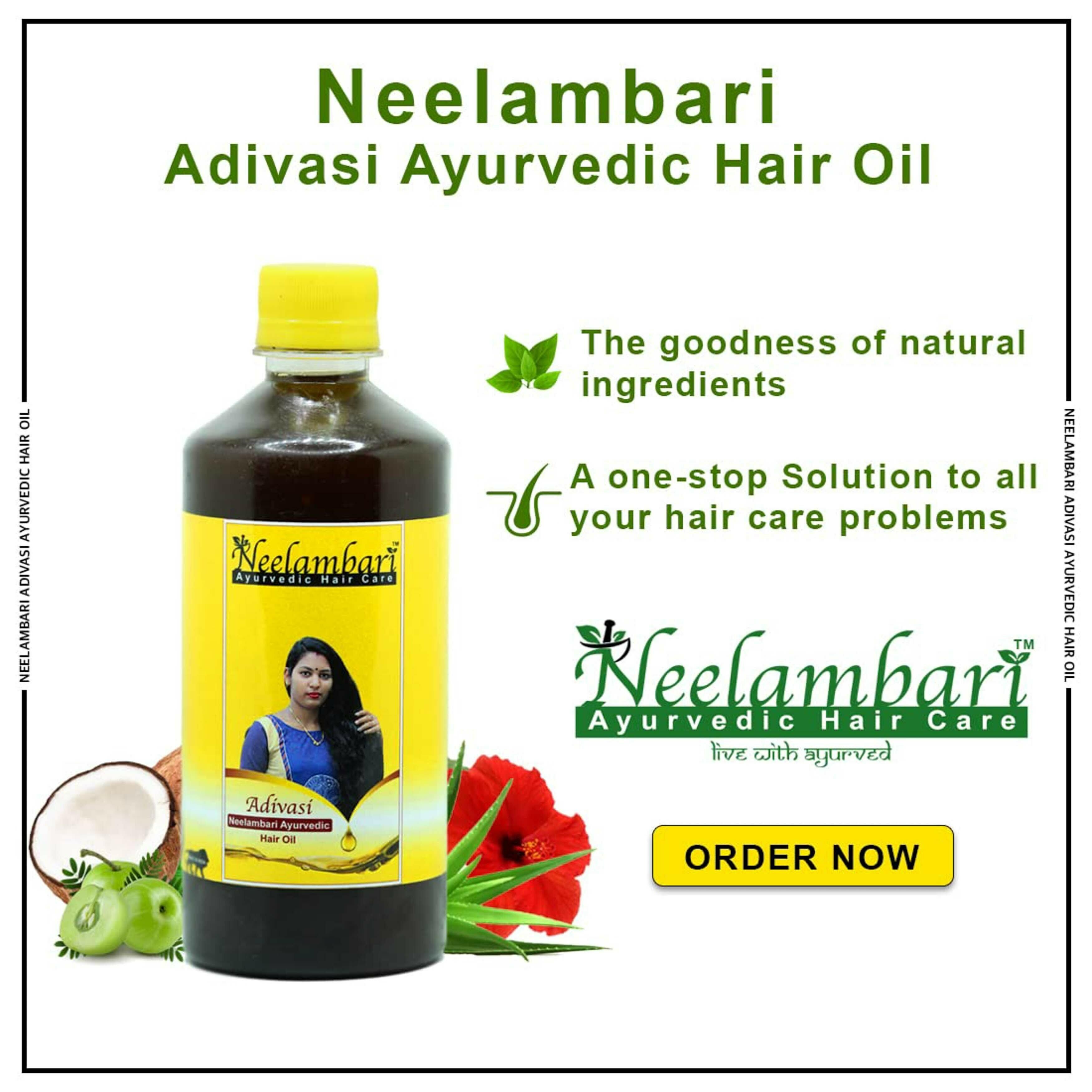 Adivasi Ayurvedic Neelambari Hair Oil, Natural Herbal Hair Oil, 250Ml Each  (Pack Of 2) - JioMart