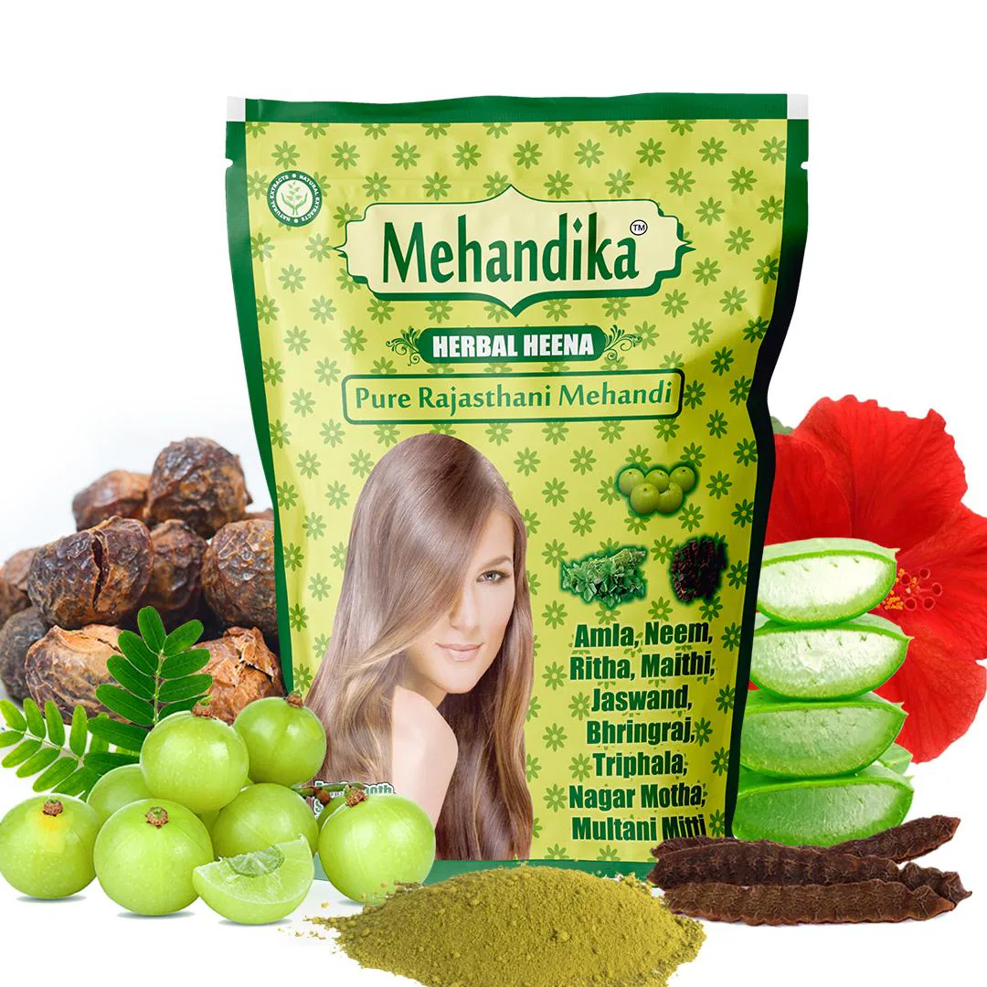 Buy mehandika herbal heena, pure rajasthani mehandi 500gm per pack
