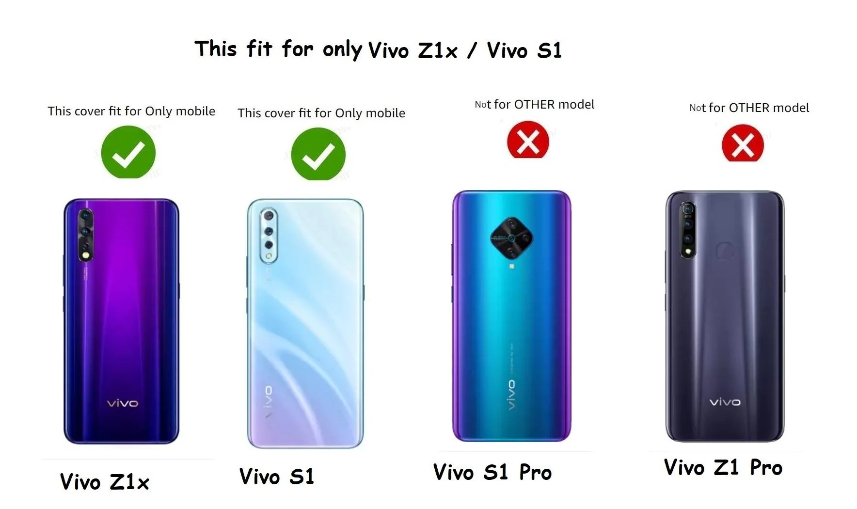 Vivo 1917 Vivo Z1x Back Panel Sirphire Vivo Z X Back Cover