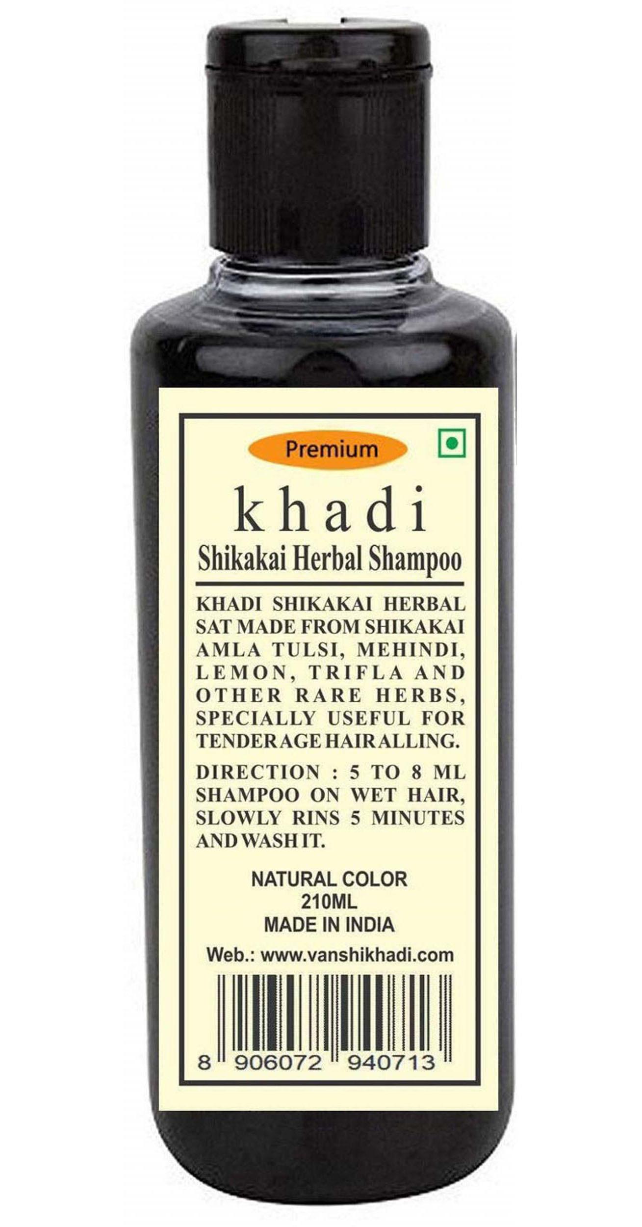 Premium Khadi Shikakai Shampoo, Color Protection, Anti-Hair Fall, Hair  Volumizing - 210 Ml - JioMart