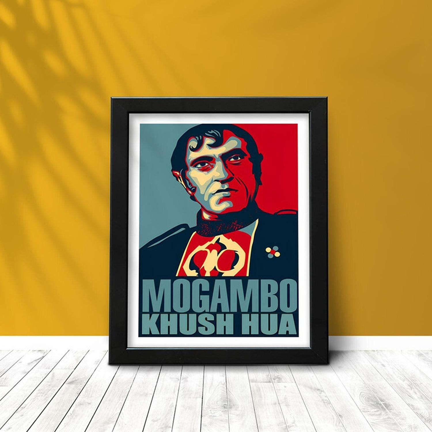 アートポスター チョ・ギソク エキシビジョンポスター Buy Yuckquee Mogambo Khush Hua Framed Poster with Acrylic Glass