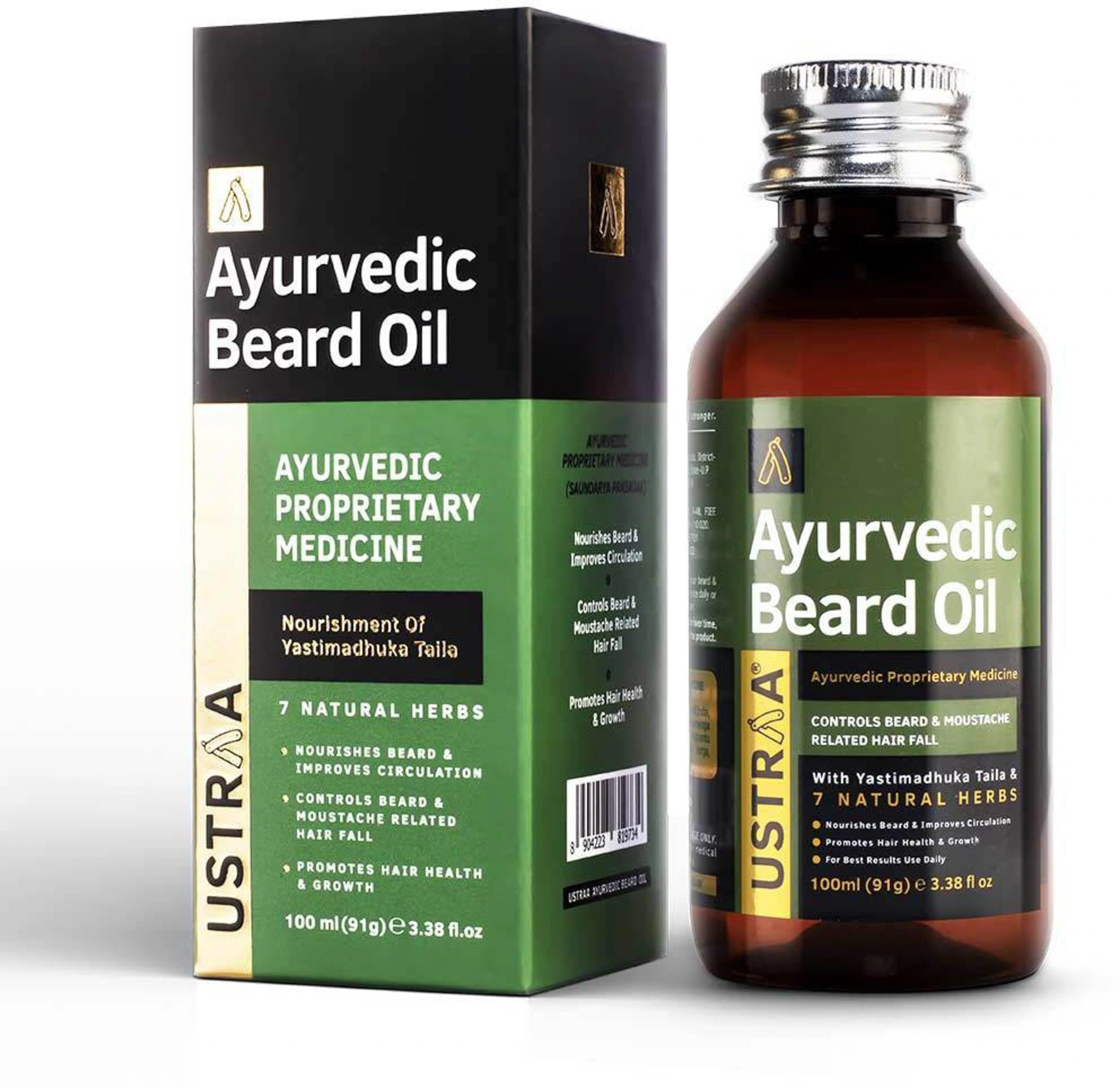 USTRAA Ayurvedic Beard Growth Oil 100 ml - JioMart